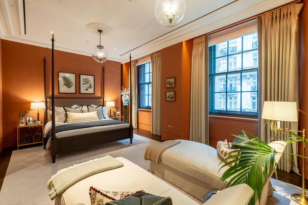 Bedroom, Interior, Pendant Lights