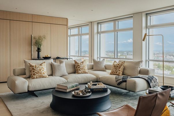 Interior, Living room, Recessed Lighting