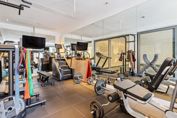 Fitness Equipment, Gym, Interior, Recessed Lighting