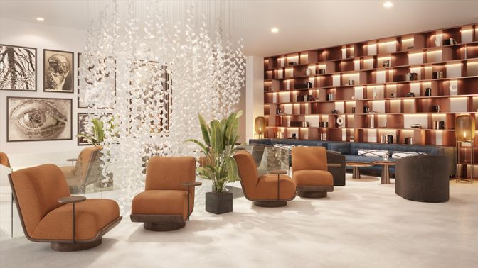 Interior, Living room, Pendant Lights, Recessed Lighting