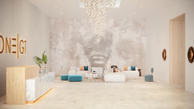 Interior, Living room, Recessed Lighting