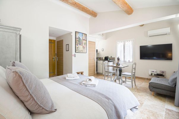 Bedroom, Interior, Wooden Beams
