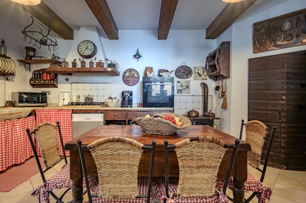 Dining room, Interior, Kitchen, Wooden Beams