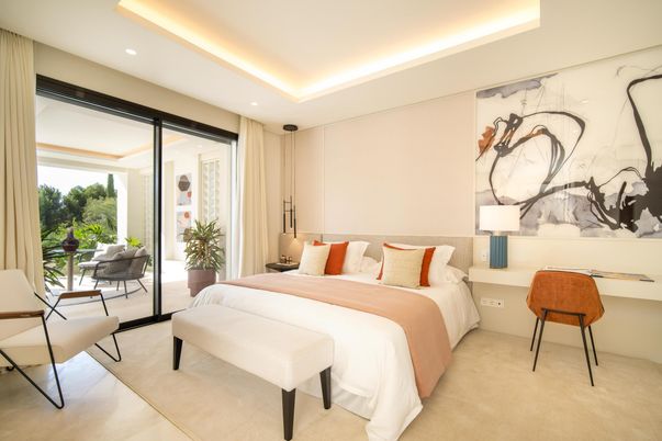 Bedroom, Interior, Recessed Lighting