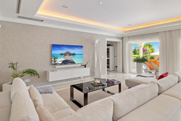 Interior, Living room, Recessed Lighting