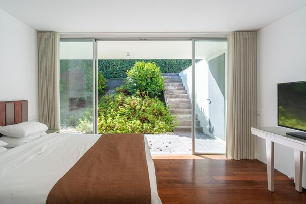 Bedroom, Interior, Wood Texture Flooring