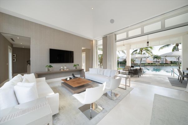 Interior, Living room, Pool, Recessed Lighting