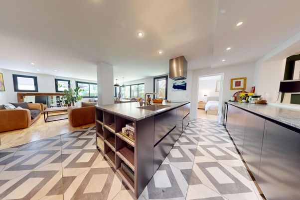 Interior, Kitchen, Living room, Pendant Lights, Recessed Lighting