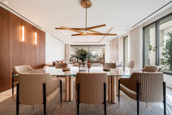 Dining room, Interior, Living room, Recessed Lighting