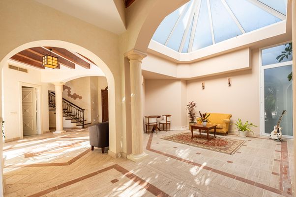 Glass Ceilings, Interior, Wooden Beams