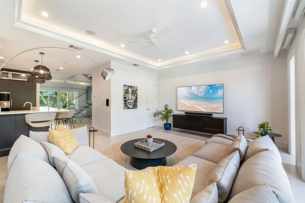 Interior, Kitchen, Living room, Pendant Lights, Recessed Lighting