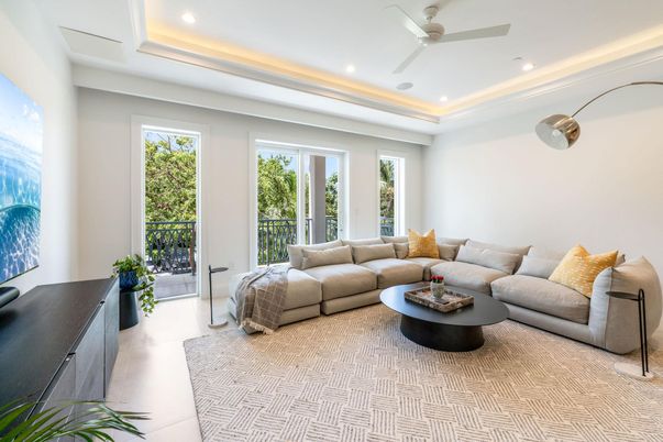 Interior, Living room, Recessed Lighting