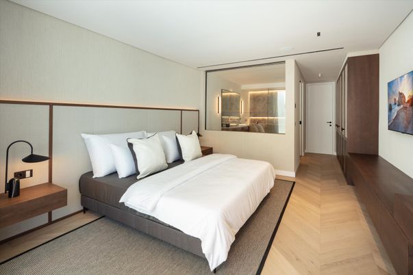 Bedroom, Interior, Wood Texture Flooring