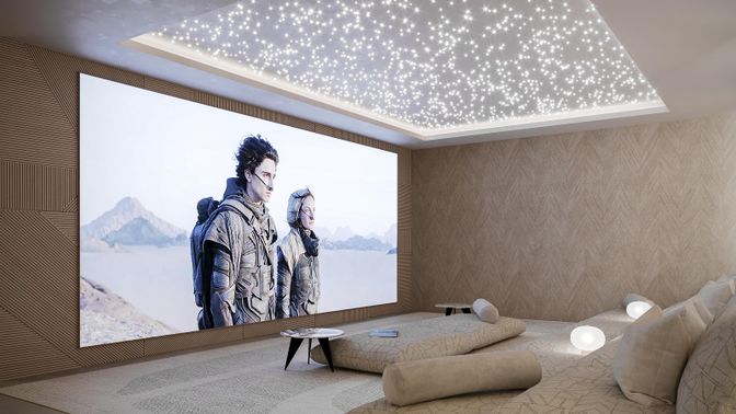 Interior, Projection Screen, Theatre Room