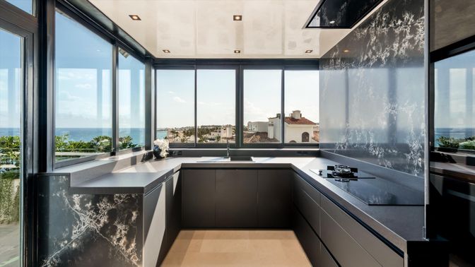 Interior, Kitchen, Recessed Lighting, Water