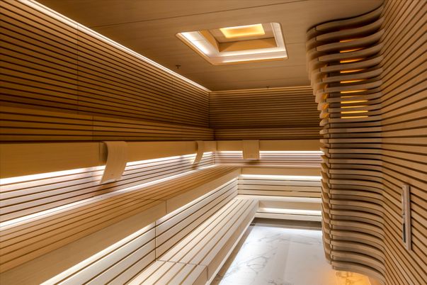 Interior, Marble, Sauna Room