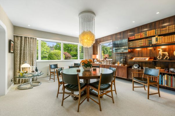 Chandelier, Dining room, Interior, Recessed Lighting