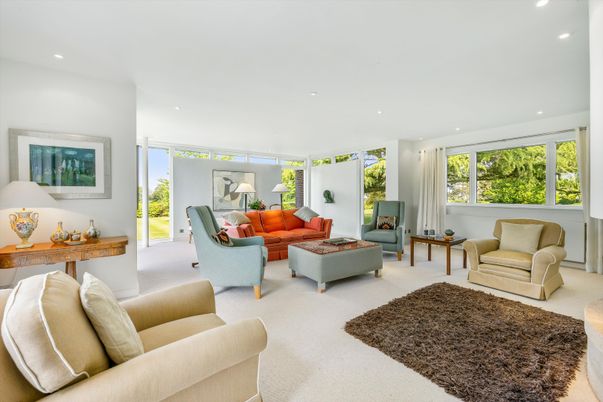 Interior, Living room, Recessed Lighting