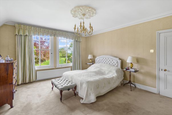 Bedroom, Chandelier, Interior