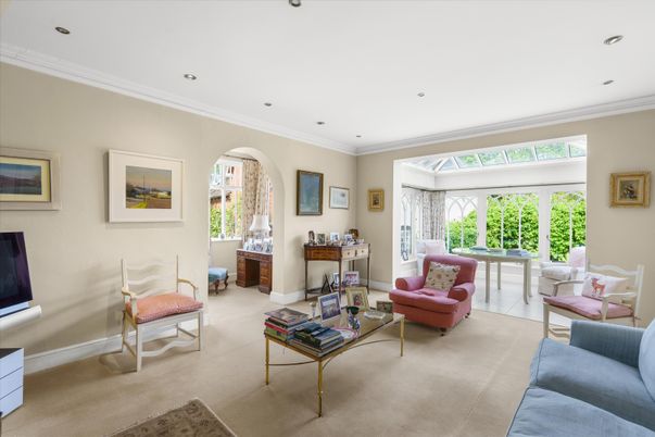 Interior, Living room, Recessed Lighting