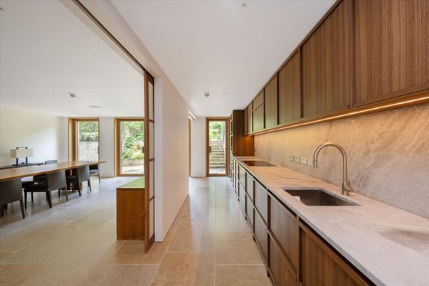 Dining room, Interior, Kitchen, Recessed Lighting