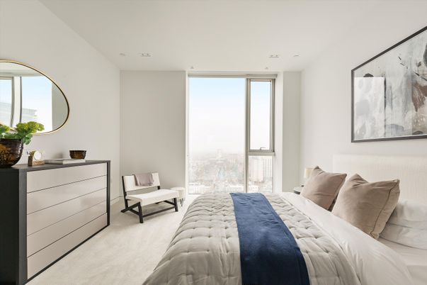 Bedroom, Interior, Recessed Lighting
