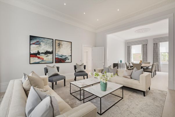 Dining room, Interior, Living room, Recessed Lighting