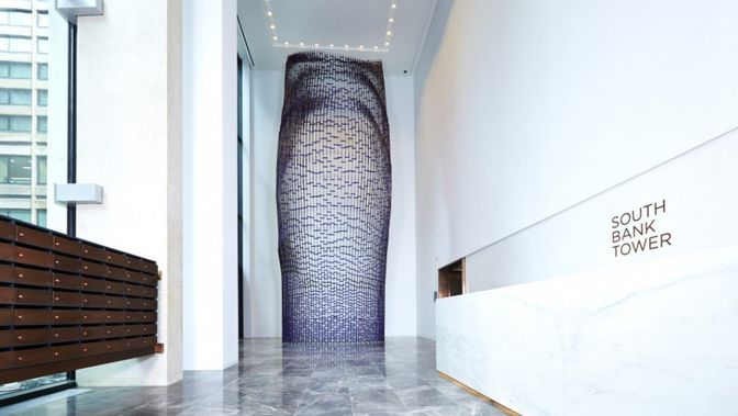 Interior, Marble, Recessed Lighting
