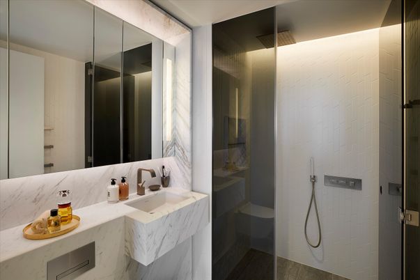 Bathroom, Glass Shower, Interior