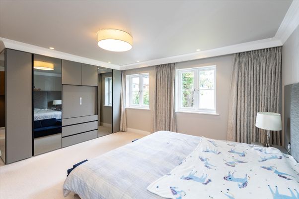 Bedroom, Interior, Recessed Lighting