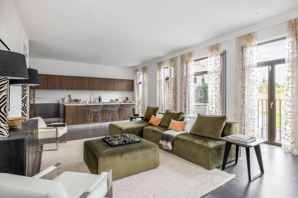 Interior, Living room, Recessed Lighting