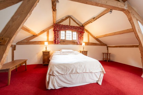Bedroom, Interior, Wooden Beams