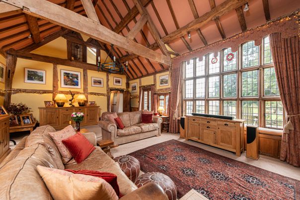 Interior, Living room, Wooden Beams