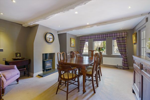 Dining room, Interior, Recessed Lighting