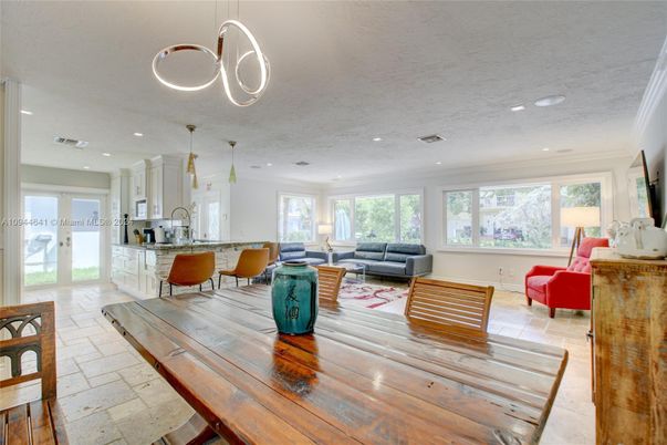 Dining room, Interior, Kitchen, Living room, Pendant Lights, Recessed Lighting