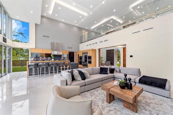 Interior, Kitchen, Living room, Recessed Lighting