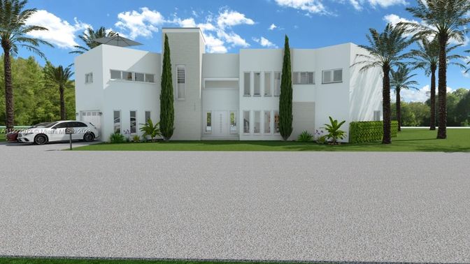 Attached, Exterior, Facade, Modern
