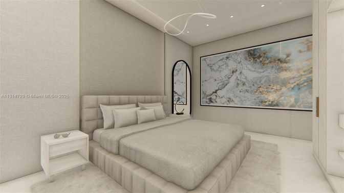 Bedroom, Interior, Recessed Lighting