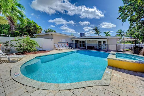 Exterior, Pool, Solar Panels