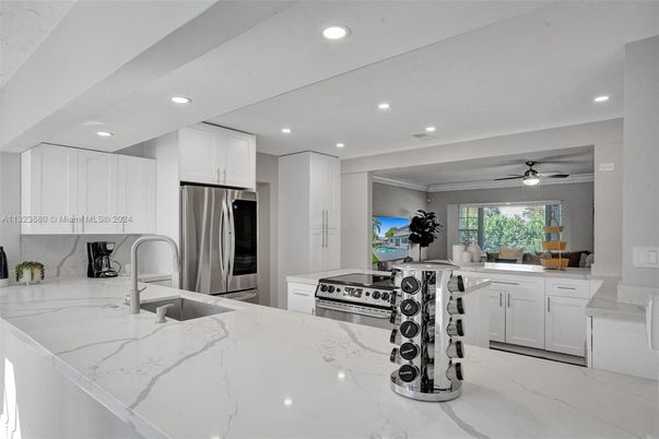 Interior, Kitchen, Recessed Lighting, Stainless Steel Appliances
