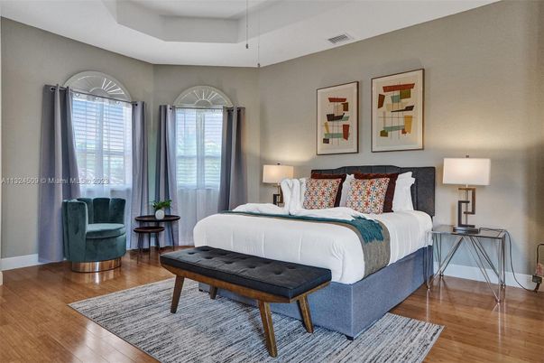 Bedroom, Interior, Wood Texture Flooring