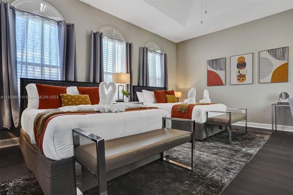 Bedroom, Interior, Wood Texture Flooring