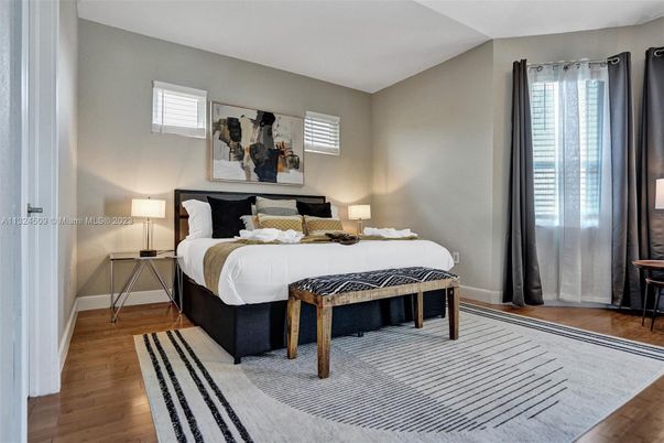 Bedroom, Interior, Wood Texture Flooring