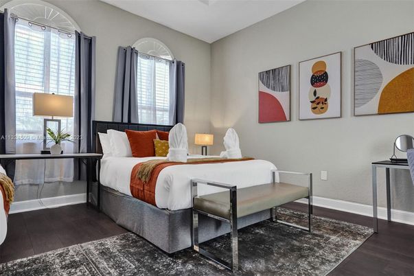Bedroom, Interior, Wood Texture Flooring
