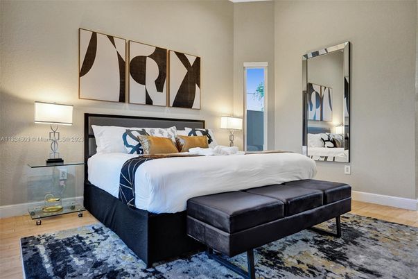 Bedroom, Interior, Wood Texture Flooring