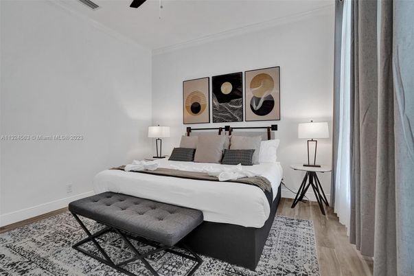 Bedroom, Interior, Wood Texture Flooring