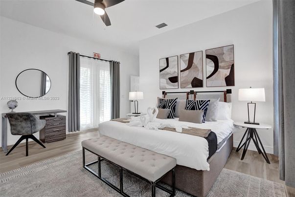 Bedroom, Interior, Wood Texture Flooring