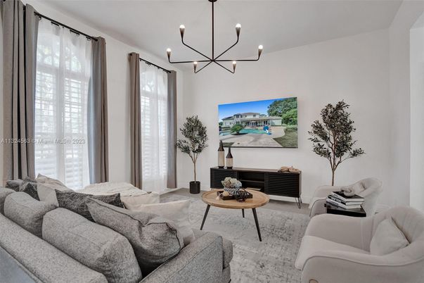 Chandelier, Interior, Living room