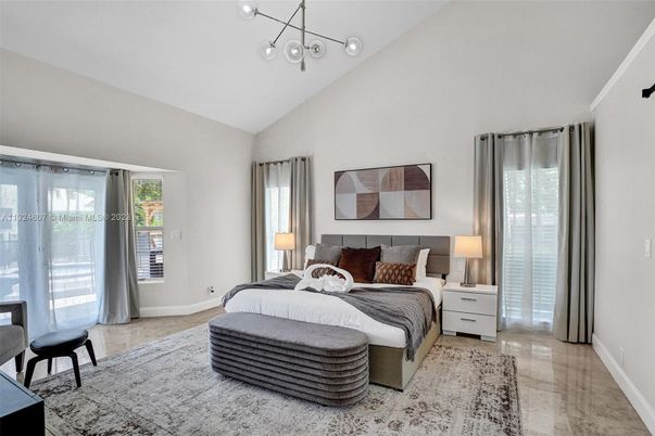 Bedroom, Interior, Pendant Lights