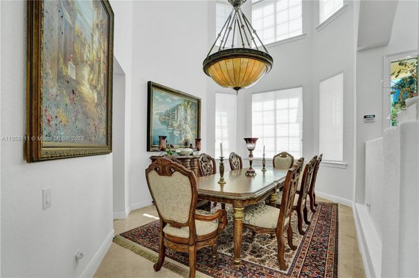Dining room, Interior, Pendant Lights